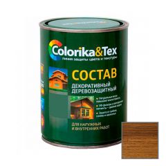 Состав декоративный деревозащитный Colorika and Tex для наружных и внутренних работ Сосна 0,8 кг