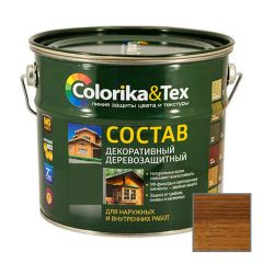 Состав декоративный деревозащитный Colorika and Tex для наружных и внутренних работ Сосна 2,7 кг