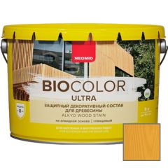 Защитно декоративный состав для древесины на алкидной основе Neomid Bio Color Ultra Калужница 9 л
