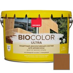 Защитно декоративный состав для древесины на алкидной основе Neomid Bio Color Ultra Тик 9 л