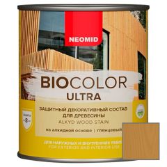 Защитно декоративный состав для древесины на алкидной основе Neomid Bio Color Ultra Орегон 0,9 л