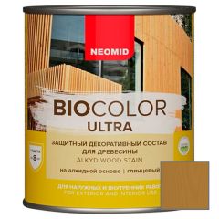 Защитно декоративный состав для древесины на алкидной основе Neomid Bio Color Ultra Дуб 0,9 л
