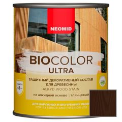 Защитно декоративный состав для древесины на алкидной основе Neomid Bio Color Ultra Палисандр 0,9 л