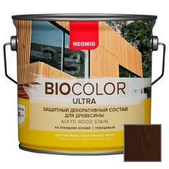 Защитно декоративный состав для древесины на алкидной основе Neomid Bio Color Ultra Палисандр 2,7 л