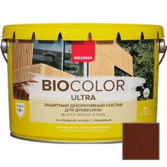 Защитно декоративный состав для древесины на алкидной основе Neomid Bio Color Ultra Махагон 9 л