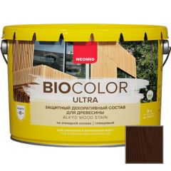 Защитно декоративный состав для древесины на алкидной основе Neomid Bio Color Ultra Палисандр 9 л
