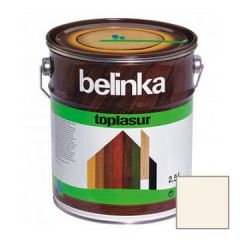 Декоративное покрытие Belinka Toplasur с воском №11 белое 2,5 л