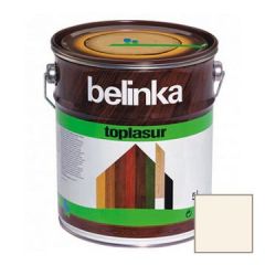 Декоративное покрытие Belinka Toplasur с воском №11 белое 5 л