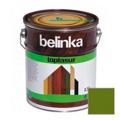 Декоративное покрытие Belinka Toplasur с воском №19 зеленое 2,5 л