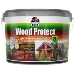 Пропитка декоративная Dufa Wood Protect для защиты древесины Палисандр 9 л