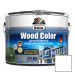 Декоративный кроющий антисептик Dufa Wood Color (Del Колор) для защиты древесины полуматовый База А Белый 2,5 л