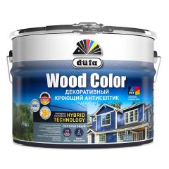 Декоративный кроющий антисептик Dufa Wood Color (Del Колор) для защиты древесины полуматовый База С Прозрачный 0,81 л