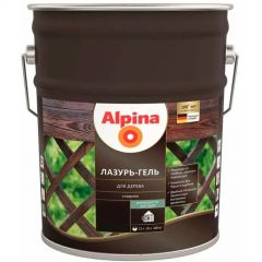 Лазурь-гель для дерева Alpina шелковисто-матовый сосна 10 л