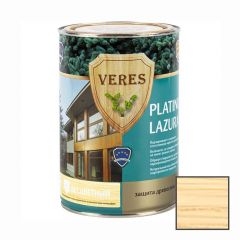 Декоративная пропитка для дерева Veres (Верес) Platinum Lazura 1 Бесцветный бархатисто-матовая 0,9 л