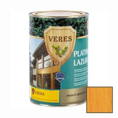 Декоративная пропитка для дерева Veres (Верес) Platinum Lazura 2 Сосна бархатисто-матовая 0,9 л