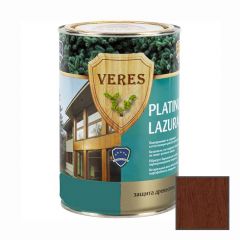 Декоративная пропитка для дерева Veres (Верес) Platinum Lazura 3 Тик бархатисто-матовая 0,9 л