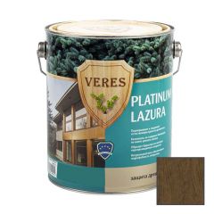 Декоративная пропитка для дерева Veres (Верес) Platinum Lazura 8 Темный дуб бархатисто-матовая 2,7 л