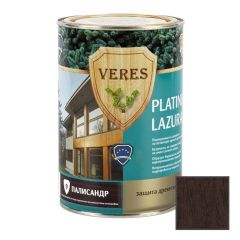 Декоративная пропитка для дерева Veres (Верес) Platinum Lazura 9 Палисандр бархатисто-матовая 0,9 л