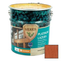 Декоративная пропитка для дерева Veres (Верес) Platinum Lazura 17 Золотой бор бархатисто-матовая 2,7 л