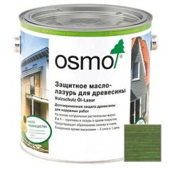 Защитное масло-лазурь для древесины Osmo (Осмо) Holzschutz Ol-Lasur темно-зеленое (729) 0,75 л