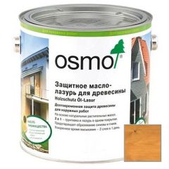 Защитное масло-лазурь для древесины Osmo (Осмо) Holzschutz Ol-Lasur дуб светлый (732) 0,75 л