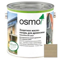 Защитное масло-лазурь для древесины Osmo Holzschutz Ol-Lasur серый базальт (903) 0,75 л