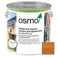 Защитное масло-лазурь для древесины Osmo Holzschutz Ol-Lasur дуб (706) 2,5 л
