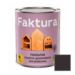 Покрытие защитно-декоративное Faktura с льняным маслом и ионами серебра палисандр 0,7 л