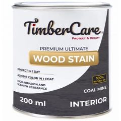 Масло тонирующее высокой прочности для дерева TimberCare Premium Ultimate Wood Stain матовый Угольная шахта/Coal Mine (350029) 0,2 л