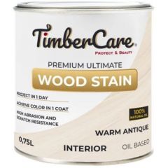 Масло тонирующее высокой прочности для дерева TimberCare Premium Ultimate Wood Stain матовый Античный белый/Warm Antique (350004) 0,75 л