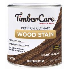 Масло тонирующее высокой прочности для дерева TimberCare Premium Ultimate Wood Stain матовый Темный орех/Dark Walnut (350028) 0,75 л