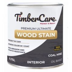 Масло тонирующее высокой прочности для дерева TimberCare Premium Ultimate Wood Stain матовый Угольная шахта/Coal Mine (350030) 0,75 л