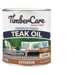 Масло тиковое натуральное TimberCare Premium Finish Teak Oil матовый прозрачный (350043) 0,75 л