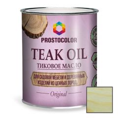 Тиковое масло для садовой мебели Prostocolor Teak Oil бесцветный (101329) 0,75 л