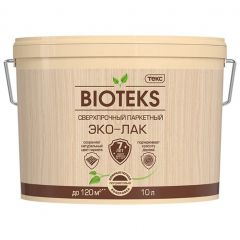 Эко-лак Текс (Teks) Bioteks сверхпрочный паркетный на акриловой основе полуматовый 10 л