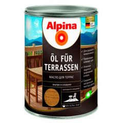Масло Alpina для террас среднее 0,75 л
