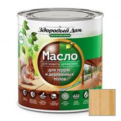 Масло для террас и деревянных полов Здоровый Дом (Zdorovij Dom) дуб 0,75 л