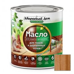 Масло для террас и деревянных полов Здоровый Дом (Zdorovij Dom) тик 0,75 л
