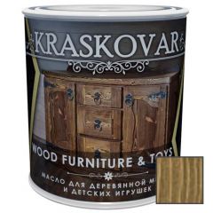 Масло Kraskovar Wood Furniture & Toys для мебели и детских игрушек Дуб (1900001372) 0,75 л