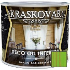 Масло для интерьера Kraskovar Deco Oil Interior Зеленый лайм (1900001361) 2,2 л