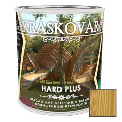 Масло повышенной прочности для лестниц и веранд Kraskovar Hard Plus Бесцветный (1900001657) 0.75 л