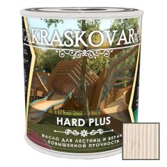 Масло повышенной прочности для лестниц и веранд Kraskovar Hard Plus Белоснежный (1900001658) 0.75 л