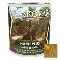 Масло повышенной прочности для лестниц и веранд Kraskovar Hard Plus Дуб (1900001659) 0.75 л