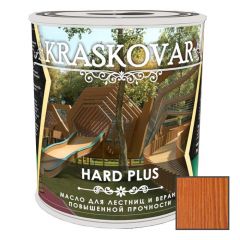 Масло повышенной прочности для лестниц и веранд Kraskovar Hard Plus Махагон (1900001666) 0.75 л