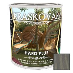 Масло повышенной прочности для лестниц и веранд Kraskovar Hard Plus Графит (1900001668) 0.75 л