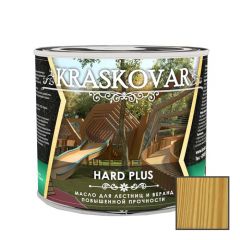 Масло повышенной прочности для лестниц и веранд Kraskovar Hard Plus Бесцветный (1900001671) 2.2 л