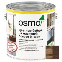 Цветные бейцы на масляной основе Osmo Ol-Beize табак (3564) 2,5 л
