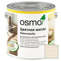 Масло цветное прозрачное Osmo Dekorwachs Transparente Tone белое (3111) 0,125 л