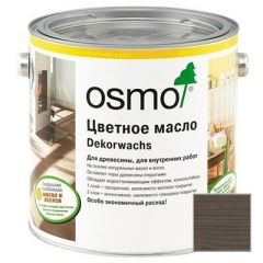 Масло цветное прозрачное Osmo Dekorwachs Transparente Tone серый гранит (3118) 2,5 л