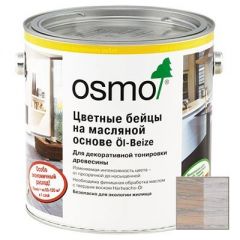 Цветные бейцы на масляной основе Osmo Ol-Beize светло-серый (3518) 0,125 л